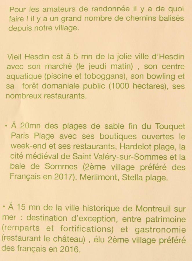 Gite Du Vieux Saule 1 Gite Avec Spa Privatif Pour 2 Personnes 1 Suite Familiale Sans Spa Vieil-Hesdin Εξωτερικό φωτογραφία